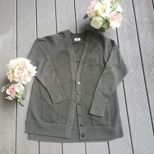 Green Cardigan, Old Navy